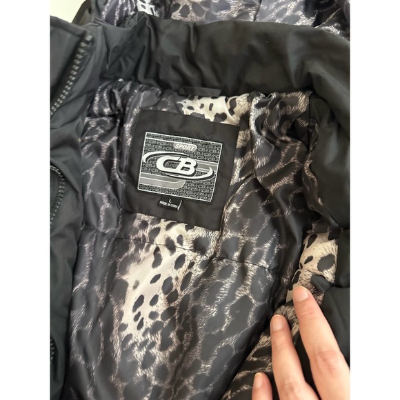 Women L Black Snow Utility Jacket, CB Sport, warm comfortable hoodie - Picture 2 of 15